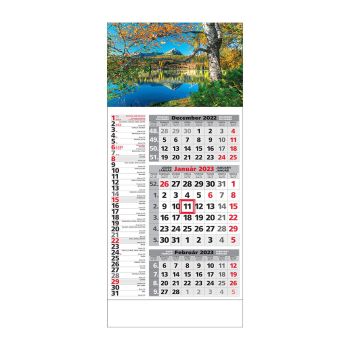 Plánovací kalendár ŠTANDARD 3M kombi 2023  Obrázok C