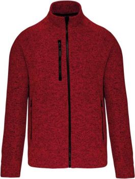 MEN'S FULL ZIP HEATHER JACKET Red Melange L