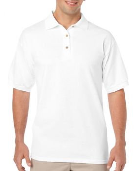 DRYBLEND® ADULT JERSEY POLO SHIRT White L