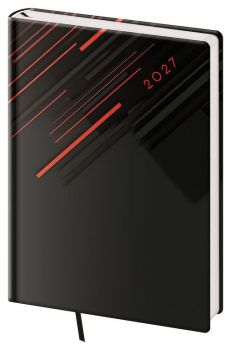 Denný diár A5 Vario Red lines