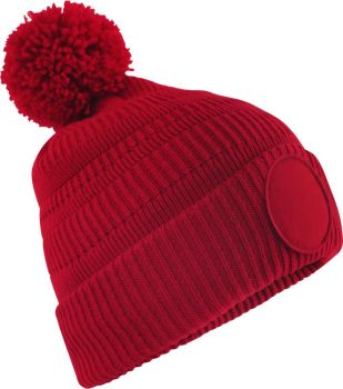 Beechfield | Pletená čepice Patch "Fan" classic red onesize
