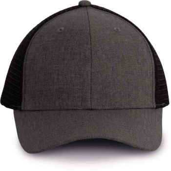 URBAN TRUCKER CAP - 6 PANELS Steel Grey Heather/Black U