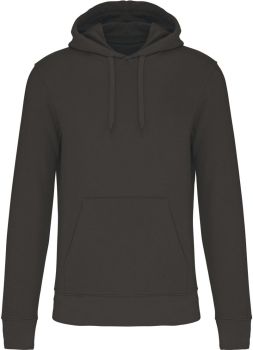 Kariban | Pánská ekologická mikina s kapucí dark grey 5XL