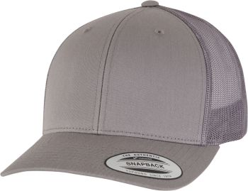 Flexfit | 6 panelová vintage kšiltovka "Trucker" steel grey onesize