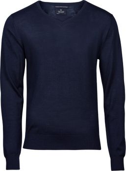 Tee Jays | Pánský svetr s výstřihem do V navy L