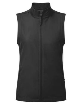 WOMEN’S WINDCHECKER® PRINTABLE & RECYCLED SOFTSHELL GILET Black L