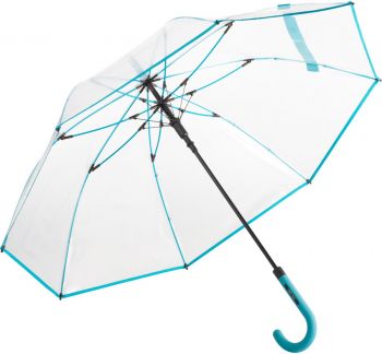 Fare | Transparentní automatický holový deštník petrol onesize