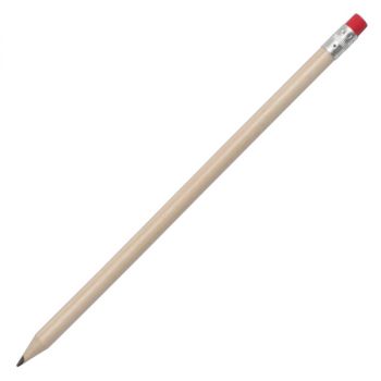 WOODEN tužka,  červená/přírodní