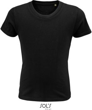 SOL'S | Dětské tričko z těžké bio bavlny deep black 6 Y