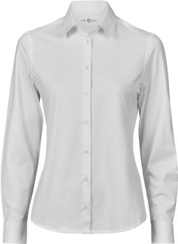 Tee Jays | Strečová halenka s dlouhým rukávem white XL