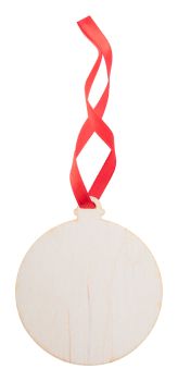 WoXmas Ozdoba na vianočný stromček, guľa natural , red