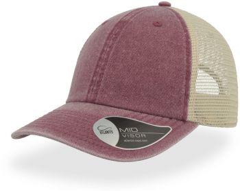 Atlantis | 6 panelová Trucker kšiltovka burgundy onesize