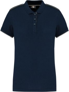 Kariban | Dámské pracovní piqué polo "Day-to-Day" navy/silver L