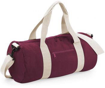 Bagbase | Kulatá sportovní taška burgundy/off white onesize