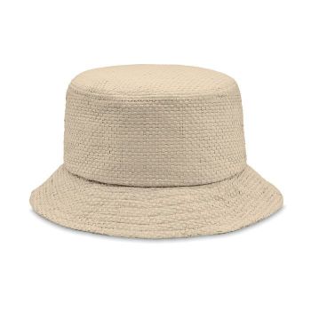 BILGOLA+ Papírový slaměný klobouček beige