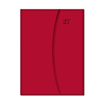 Týždenný diár A5 MAGNETIC červený 2027