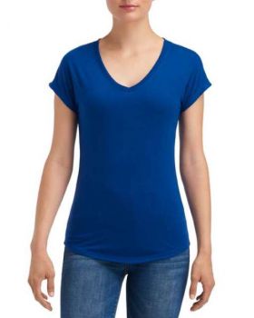 WOMEN'S TRI-BLEND V-NECK TEE Atlantic Blue M