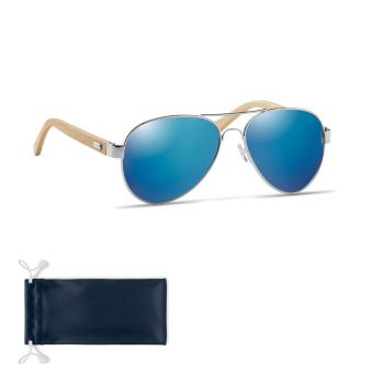 HONIARA Bambusové sluneční brýle blue