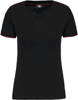 Kariban | Dámské pracovní tričko "Day-to-Day" black/red M