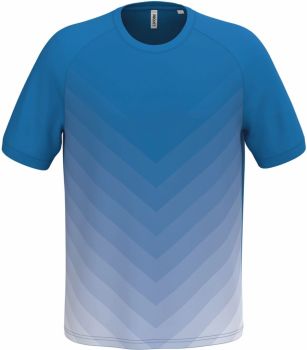 Kariban ProAct | Unisex sportovní tričko s barevným gradientem sporty royal blue S