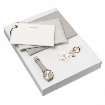 Set Madeleine (key ring, watch & cosmetic bag)
