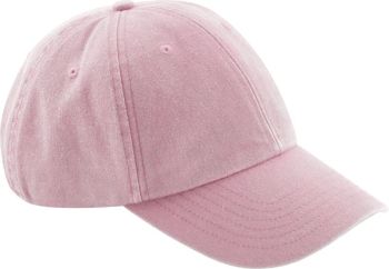 Beechfield | Dětská 6 panelová nízkoprofilová kšiltovka vintage dusky pink onesize