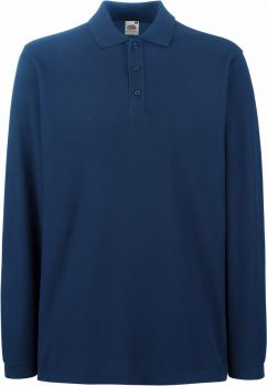 F.O.L. | Piqué polo s dlouhým rukávem navy XL