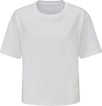 Mantis | Dámské crop tričko z těžké bavlny white S