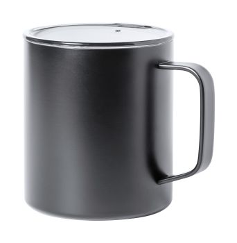Hanna copper insulated thermo mug black
