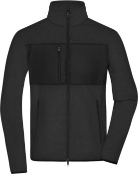 James & Nicholson | Pánská fleecová bunda black/black L