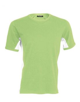 TIGER - SHORT-SLEEVED TWO-TONE T-SHIRT Lime/White M