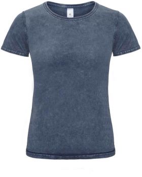 B&C | Dámské tričko Medium Fit z těžké bavlny raw blue M