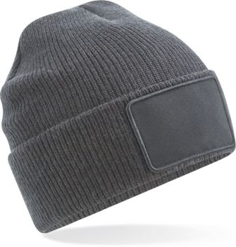Beechfield | Pletená čepice Thinsulate™ Patch graphite grey onesize