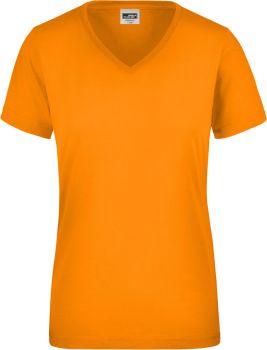 James & Nicholson | Dámské signální pracovní tričko neon orange XXL