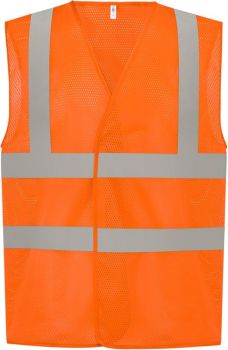 Yoko | Hi-Vis síťovaná bezpečnostní vesta hi vis orange L