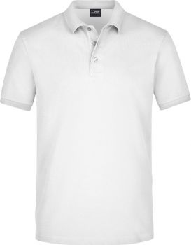 James & Nicholson | Pánské elastické piqué polo white L