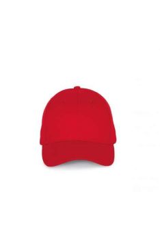 6 PANELS COTTON CAP Red U