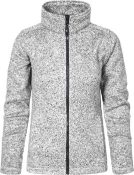 Promodoro | Dámská pletená fleecová bunda heather grey M