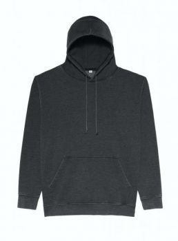 WASHED HOODIE Washed Jet Black L