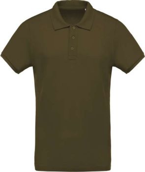 MEN'S ORGANIC PIQUÉ SHORT-SLEEVED POLO SHIRT Mossy Green 3XL