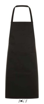 SOL'S GRAMERCY - LONG APRON WITH POCKET Black U