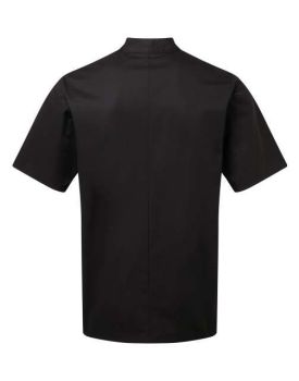 'ESSENTIAL' SHORT SLEEVE CHEF'S JACKET Black XL