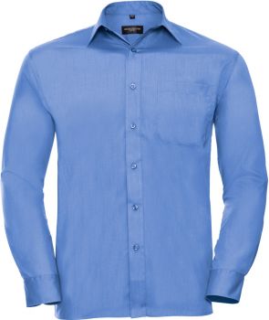 Russell | Popelínová košile s dlouhým rukávem corporate blue L