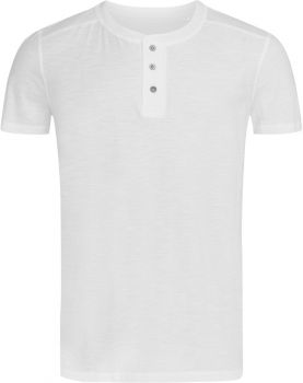 Stedman | Pánské slubové tričko "Henley" white L