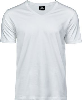 Tee Jays | Pánské luxusní tričko s výstřihem do V white XL