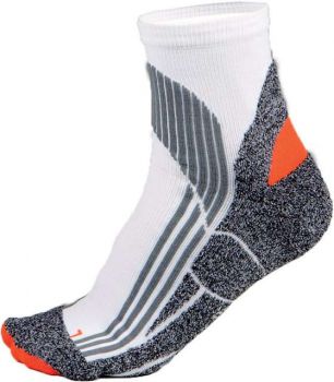 TECHNICAL SPORTS SOCKS White/Grey/Orange 39/42