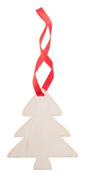 WoXmas Ozdoba na vianočný stromček, stromček natural , red