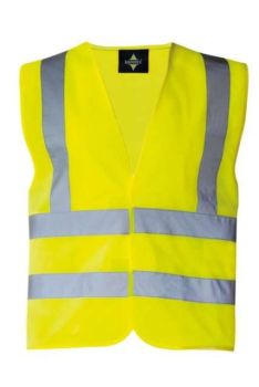 SAFETY / FUNCTIONAL VEST "HANNOVER" - FOUR REFLECTIVE STRIPES Yellow XL