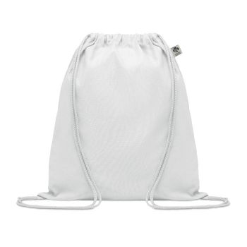 YUKI COLOUR Stahovací batoh z bio bavlny white