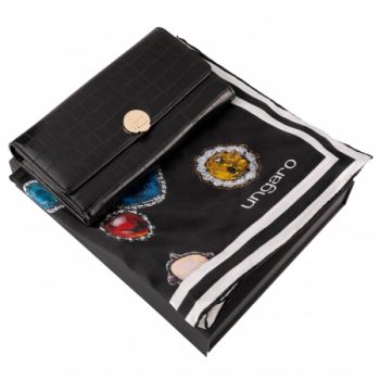 Set Ungaro Black (lady purse & silk scarf)